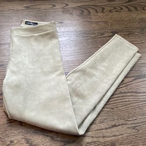 Faux suede pants